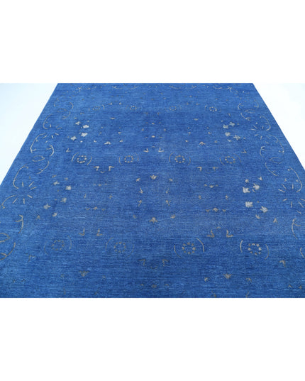 Onyx 8' 0" X 9' 7" Hand Knotted Wool Rug 8' 0" X 9' 7" (244 X 292) / Blue / Wool