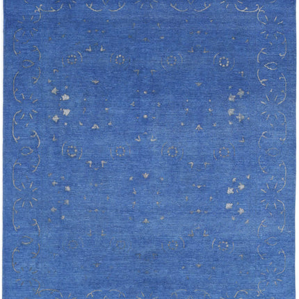Onyx 8' 0" X 9' 7" Hand Knotted Wool Rug 8' 0" X 9' 7" (244 X 292) / Blue / Wool
