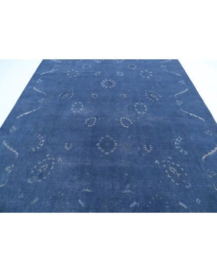 Onyx 8' 7" X 11' 9" Hand Knotted Wool Rug 8' 7" X 11' 9" (262 X 358) / Blue / Wool
