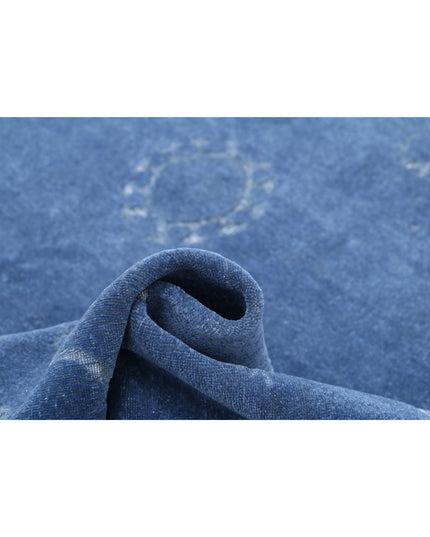 Onyx 8' 7" X 11' 9" Hand Knotted Wool Rug 8' 7" X 11' 9" (262 X 358) / Blue / Wool