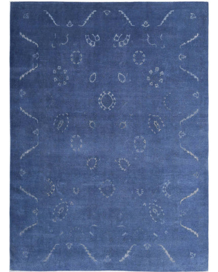 Onyx 8' 7" X 11' 9" Hand Knotted Wool Rug 8' 7" X 11' 9" (262 X 358) / Blue / Wool