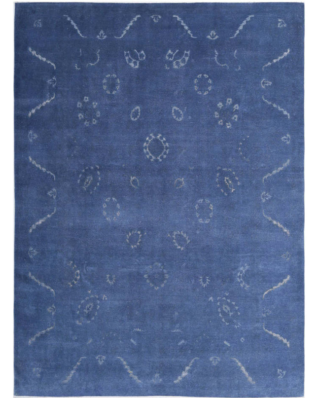 Onyx 8' 7" X 11' 9" Hand Knotted Wool Rug 8' 7" X 11' 9" (262 X 358) / Blue / Wool