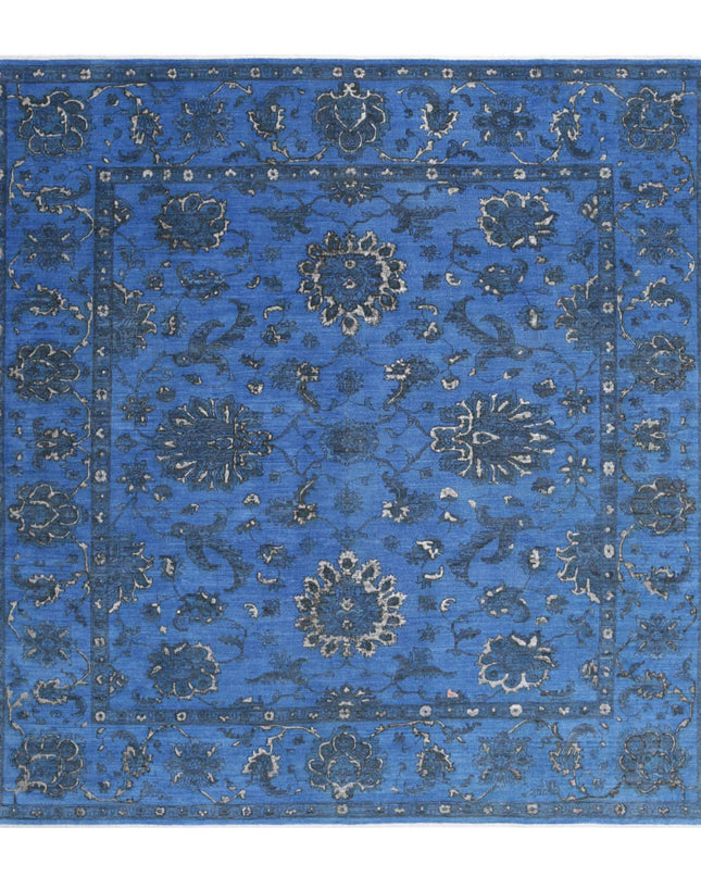 Onyx 11' 4" X 11' 6" Hand Knotted Wool Rug 11' 4" X 11' 6" (345 X 351) / Blue / Wool