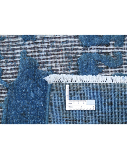 Onyx 8' 10" X 11' 9" Hand Knotted Wool Rug 8' 10" X 11' 9" (269 X 358) / Blue / Wool