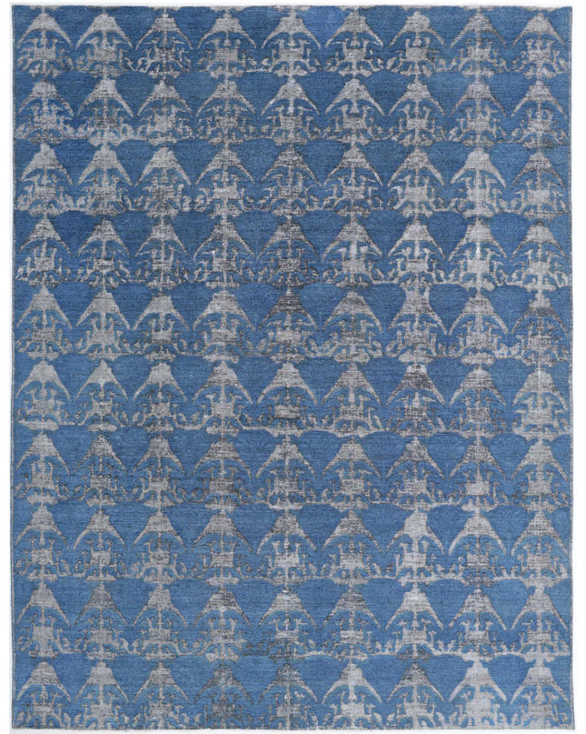 Onyx 8' 10" X 11' 9" Hand Knotted Wool Rug 8' 10" X 11' 9" (269 X 358) / Blue / Wool