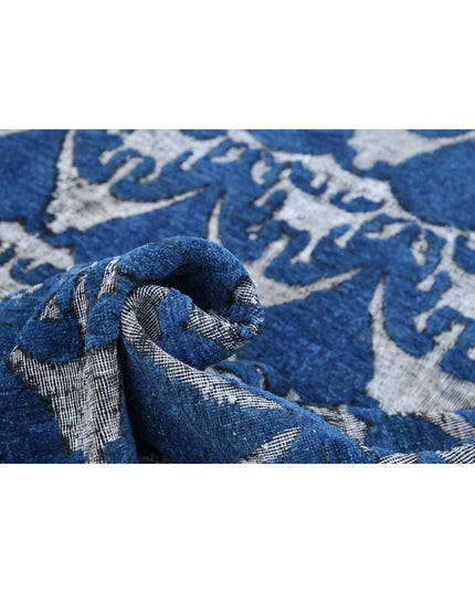 Onyx 9' 7" X 13' 0" Hand Knotted Wool Rug 9' 7" X 13' 0" (292 X 396) / Blue / Wool