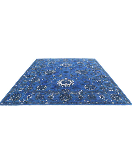 Onyx 9' 9" X 11' 4" Hand Knotted Wool Rug 9' 9" X 11' 4" (297 X 345) / Blue / Wool