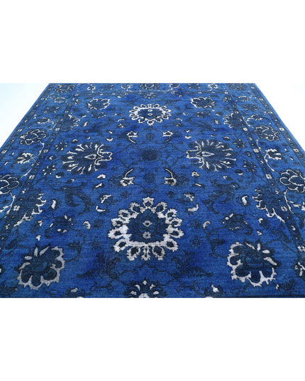 Onyx 9' 9" X 11' 4" Hand Knotted Wool Rug 9' 9" X 11' 4" (297 X 345) / Blue / Wool