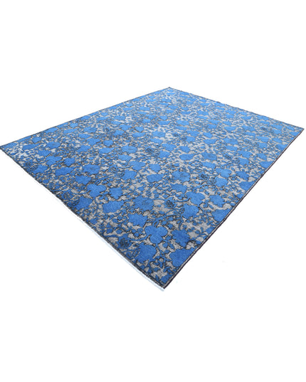 Onyx 8' 0" X 10' 3" Hand Knotted Wool Rug 8' 0" X 10' 3" (244 X 312) / Blue / Wool