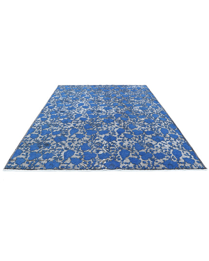 Onyx 8' 0" X 10' 3" Hand Knotted Wool Rug 8' 0" X 10' 3" (244 X 312) / Blue / Wool