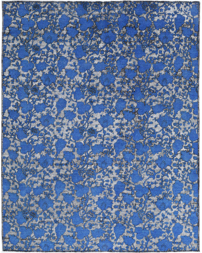 Onyx 8' 0" X 10' 3" Hand Knotted Wool Rug 8' 0" X 10' 3" (244 X 312) / Blue / Wool