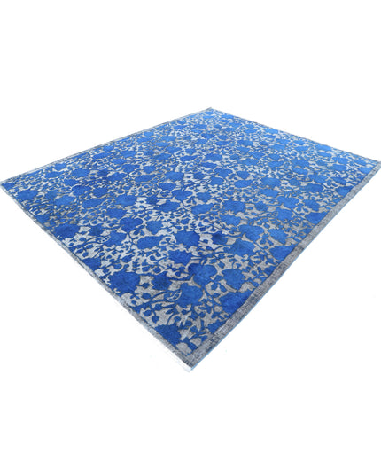 Onyx 7' 11" X 9' 8" Hand Knotted Wool Rug 7' 11" X 9' 8" (241 X 295) / Blue / Wool