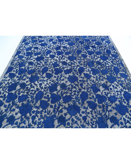 Onyx 7' 11" X 9' 8" Hand Knotted Wool Rug 7' 11" X 9' 8" (241 X 295) / Blue / Wool