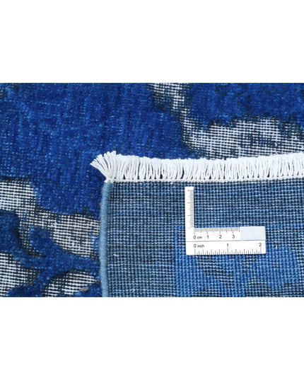 Onyx 7' 11" X 9' 8" Hand Knotted Wool Rug 7' 11" X 9' 8" (241 X 295) / Blue / Wool