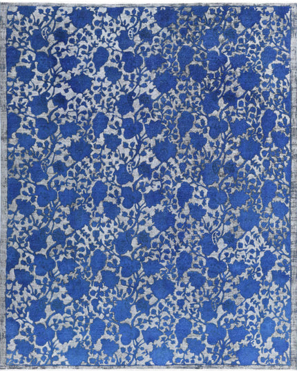 Onyx 7' 11" X 9' 8" Hand Knotted Wool Rug 7' 11" X 9' 8" (241 X 295) / Blue / Wool
