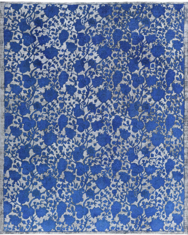 Onyx 7' 11" X 9' 8" Hand Knotted Wool Rug 7' 11" X 9' 8" (241 X 295) / Blue / Wool