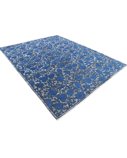 Onyx 8' 1" X 10' 2" Hand Knotted Wool Rug 8' 1" X 10' 2" (246 X 310) / Blue / Wool