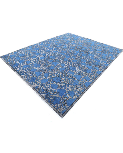 Onyx 8' 1" X 10' 2" Hand Knotted Wool Rug 8' 1" X 10' 2" (246 X 310) / Blue / Wool