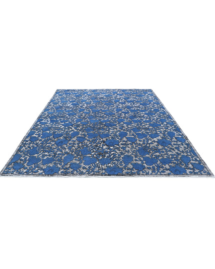 Onyx 8' 1" X 10' 2" Hand Knotted Wool Rug 8' 1" X 10' 2" (246 X 310) / Blue / Wool