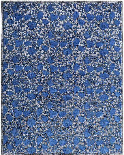 Onyx 8' 1" X 10' 2" Hand Knotted Wool Rug 8' 1" X 10' 2" (246 X 310) / Blue / Wool