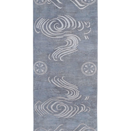 Onyx 6' 1" X 16' 0" Hand Knotted Wool Rug 6' 1" X 16' 0" (185 X 488) / Grey / Wool