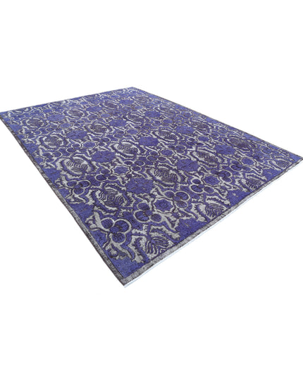 Onyx 8' 9" X 11' 7" Hand Knotted Wool Rug 8' 9" X 11' 7" (267 X 353) / Purple / Wool