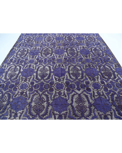 Onyx 8' 9" X 11' 7" Hand Knotted Wool Rug 8' 9" X 11' 7" (267 X 353) / Purple / Wool