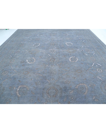 Onyx 12' 10" X 15' 8" Hand Knotted Wool Rug 12' 10" X 15' 8" (391 X 478) / Grey / Wool