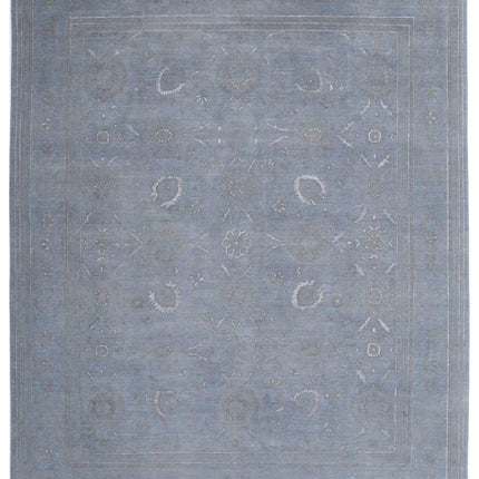 Onyx 12' 10" X 15' 8" Hand Knotted Wool Rug 12' 10" X 15' 8" (391 X 478) / Grey / Wool