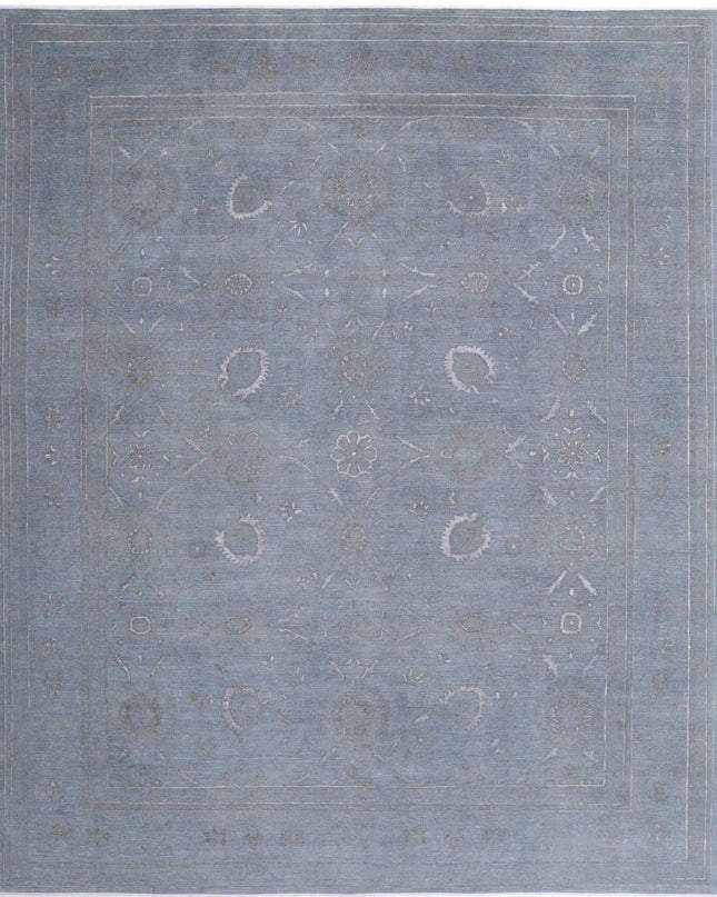 Onyx 12' 10" X 15' 8" Hand Knotted Wool Rug 12' 10" X 15' 8" (391 X 478) / Grey / Wool