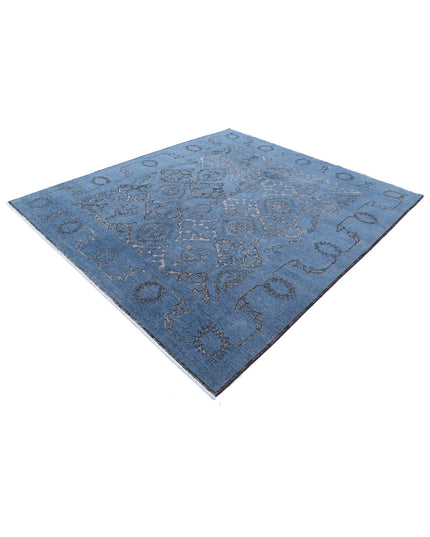 Onyx 7' 10" X 8' 10" Hand Knotted Wool Rug 7' 10" X 8' 10" (239 X 269) / Blue / Wool