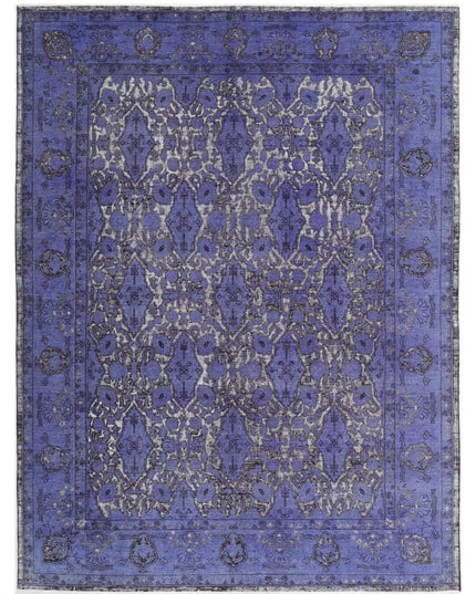 Onyx 7' 10" X 10' 4" Hand Knotted Wool Rug 7' 10" X 10' 4" (239 X 315) / Purple / Wool