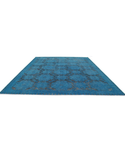 Onyx 11' 10" X 14' 7" Hand Knotted Wool Rug 11' 10" X 14' 7" (361 X 444) / Blue / Wool