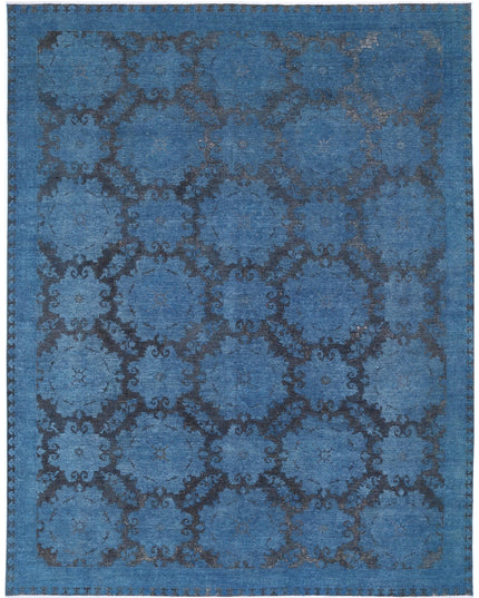 Onyx 11' 10" X 14' 7" Hand Knotted Wool Rug 11' 10" X 14' 7" (361 X 444) / Blue / Wool