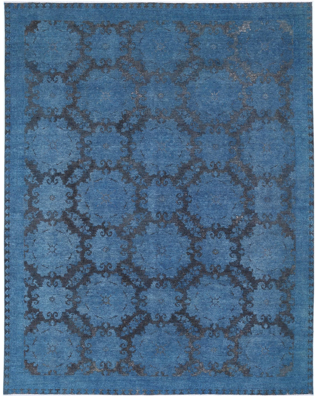 Onyx 11' 10" X 14' 7" Hand Knotted Wool Rug 11' 10" X 14' 7" (361 X 444) / Blue / Wool
