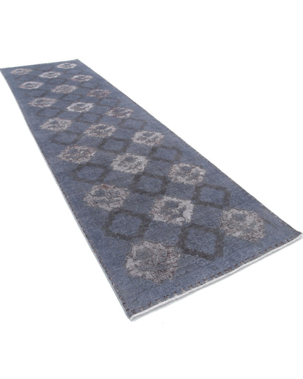 Onyx 4' 0" X 14' 2" Hand Knotted Wool Rug 4' 0" X 14' 2" (122 X 432) / Grey / Wool