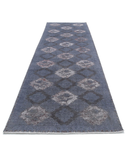 Onyx 4' 0" X 14' 2" Hand Knotted Wool Rug 4' 0" X 14' 2" (122 X 432) / Grey / Wool