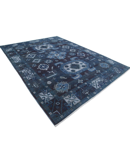 Onyx 8' 7" X 11' 7" Hand Knotted Wool Rug 8' 7" X 11' 7" (262 X 353) / Blue / Wool