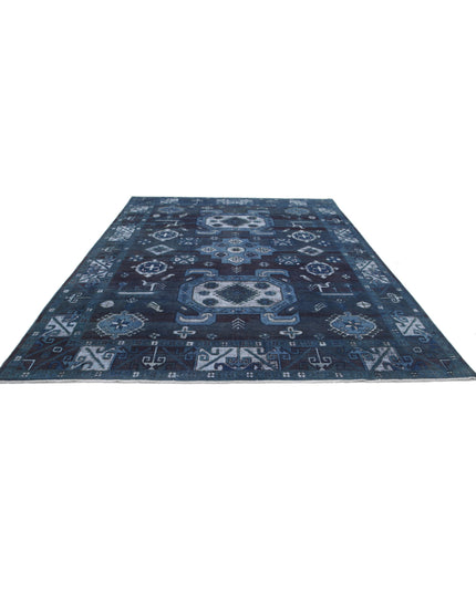 Onyx 8' 7" X 11' 7" Hand Knotted Wool Rug 8' 7" X 11' 7" (262 X 353) / Blue / Wool