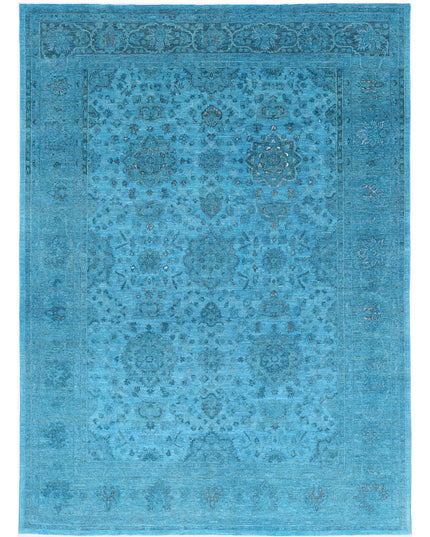 Onyx 8' 9" X 12' 1" Hand Knotted Wool Rug 8' 9" X 12' 1" (267 X 368) / Teal / Wool