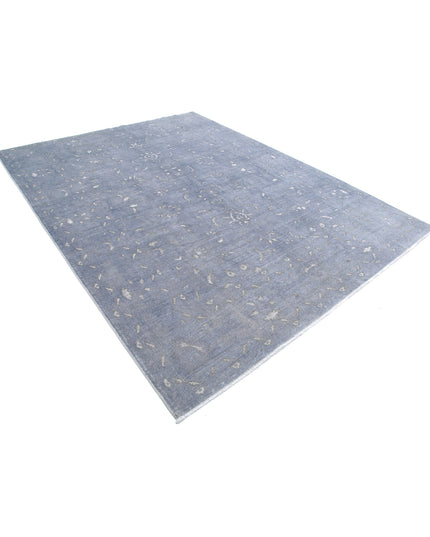 Onyx 7' 11" X 10' 5" Hand Knotted Wool Rug 7' 11" X 10' 5" (241 X 318) / Grey / Wool