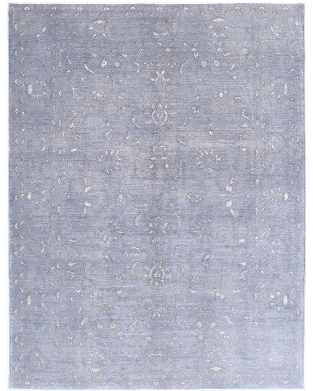 Onyx 7' 11" X 10' 5" Hand Knotted Wool Rug 7' 11" X 10' 5" (241 X 318) / Grey / Wool
