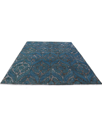 Onyx 7' 11" X 9' 11" Hand Knotted Wool Rug 7' 11" X 9' 11" (241 X 302) / Blue / Wool