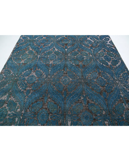 Onyx 7' 11" X 9' 11" Hand Knotted Wool Rug 7' 11" X 9' 11" (241 X 302) / Blue / Wool
