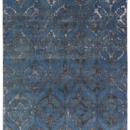 Onyx 7' 11" X 9' 11" Hand Knotted Wool Rug 7' 11" X 9' 11" (241 X 302) / Blue / Wool
