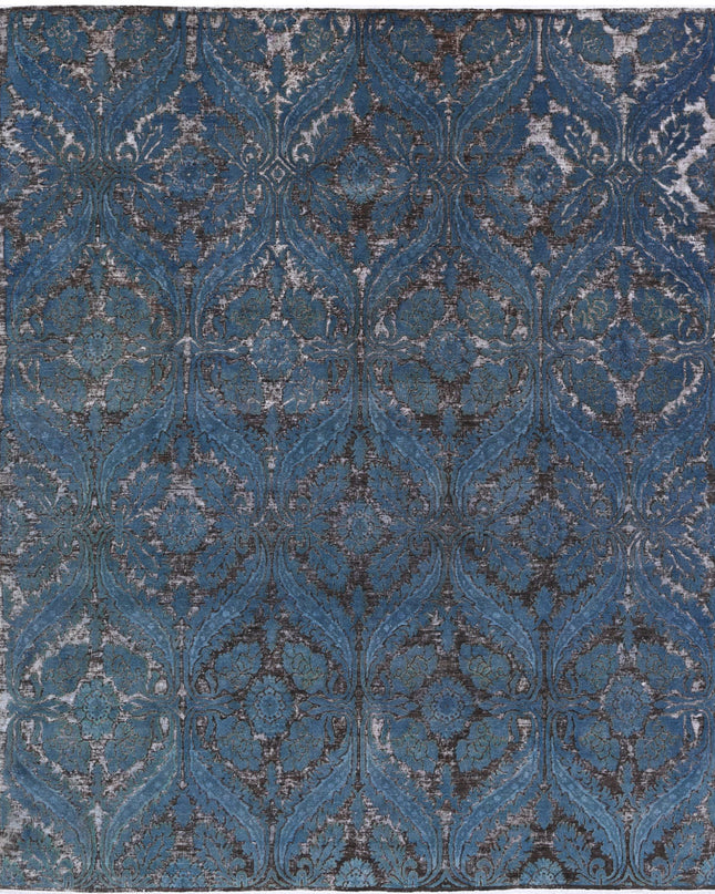 Onyx 7' 11" X 9' 11" Hand Knotted Wool Rug 7' 11" X 9' 11" (241 X 302) / Blue / Wool