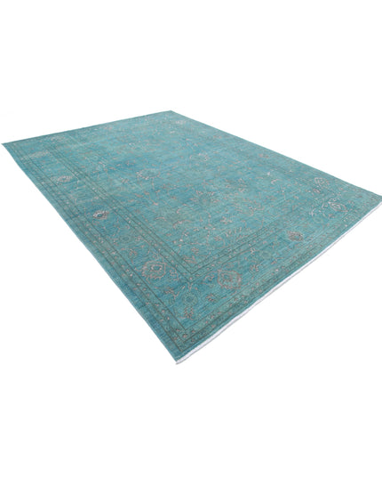 Onyx 8' 10" X 11' 10" Hand Knotted Wool Rug 8' 10" X 11' 10" (269 X 361) / Green / Wool