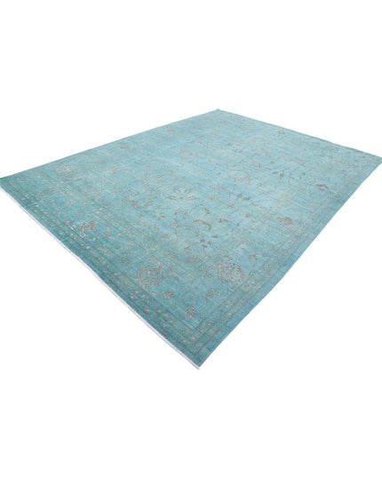 Onyx 8' 10" X 11' 10" Hand Knotted Wool Rug 8' 10" X 11' 10" (269 X 361) / Green / Wool