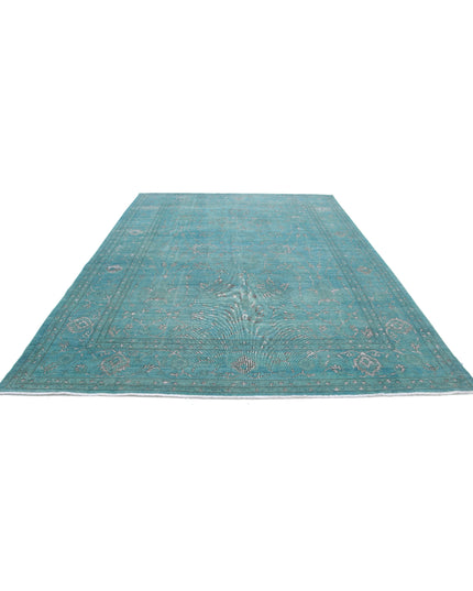 Onyx 8' 10" X 11' 10" Hand Knotted Wool Rug 8' 10" X 11' 10" (269 X 361) / Green / Wool