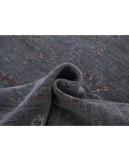 Onyx 6' 3" X 10' 1" Hand Knotted Wool Rug 6' 3" X 10' 1" (191 X 307) / Grey / Wool